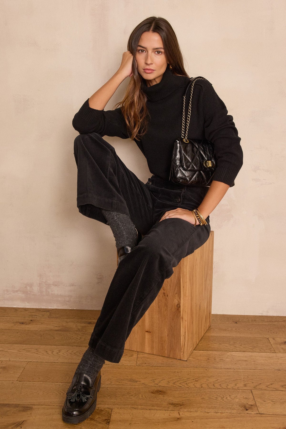 Oxan Velvet Trousers - Black