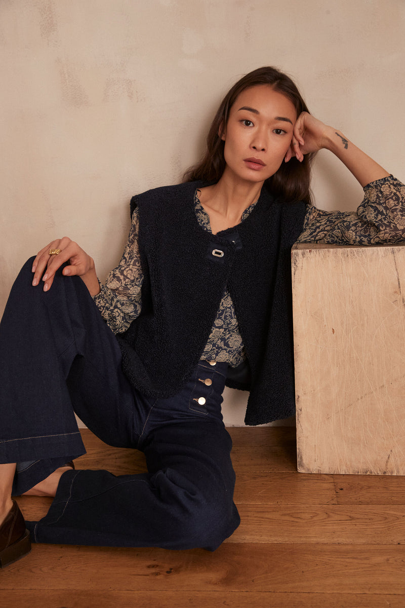 Gilet Sharon - Encre