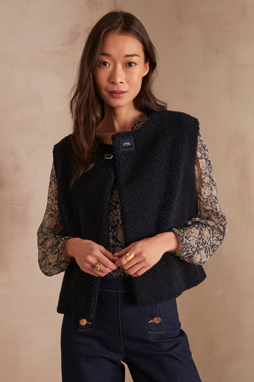 Gilet Sharon - Encre