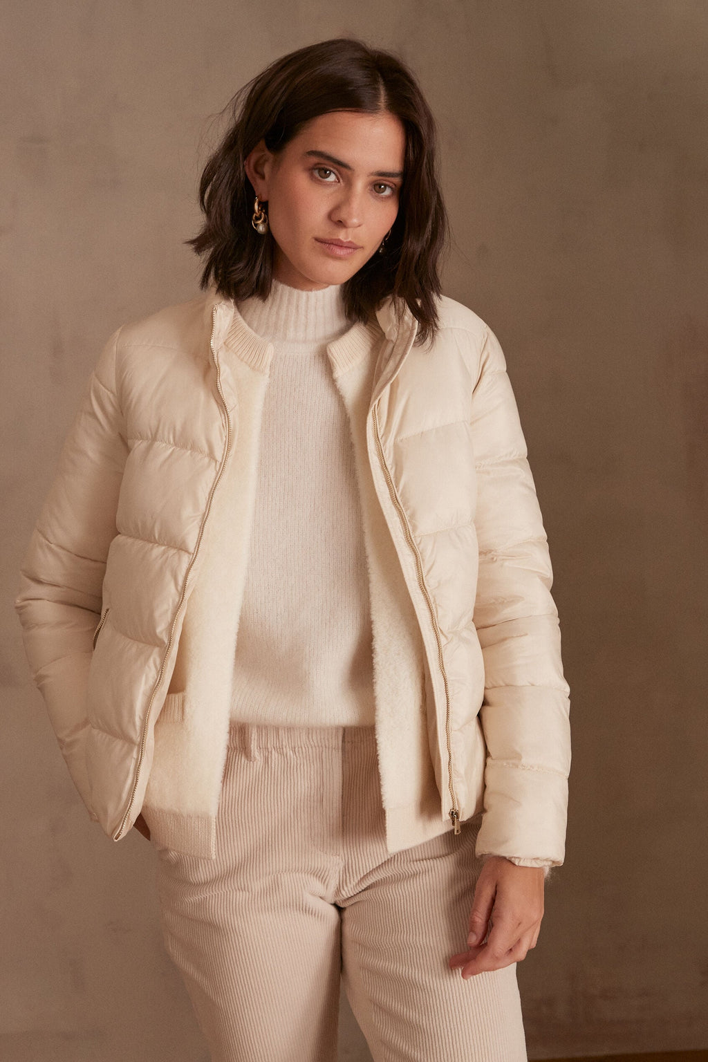 Alister Puffer Jacket - Natural