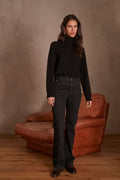 Ninon Denim Trousers - Black