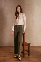 Oxan Overdyed Trousers - Khaki