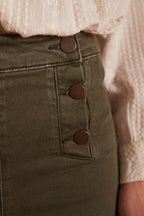 Oxan Overdyed Trousers - Khaki