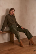 Oxan Overdyed Trousers - Khaki