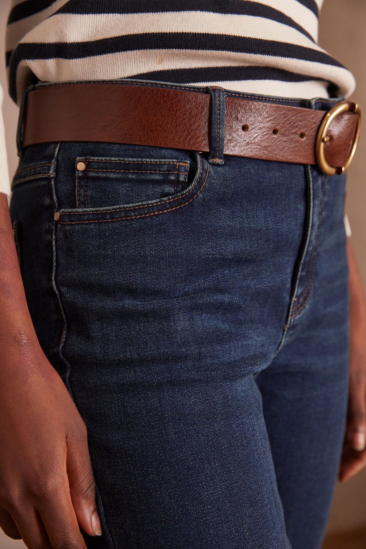 Suzy Slim Trousers - Dark Indigo