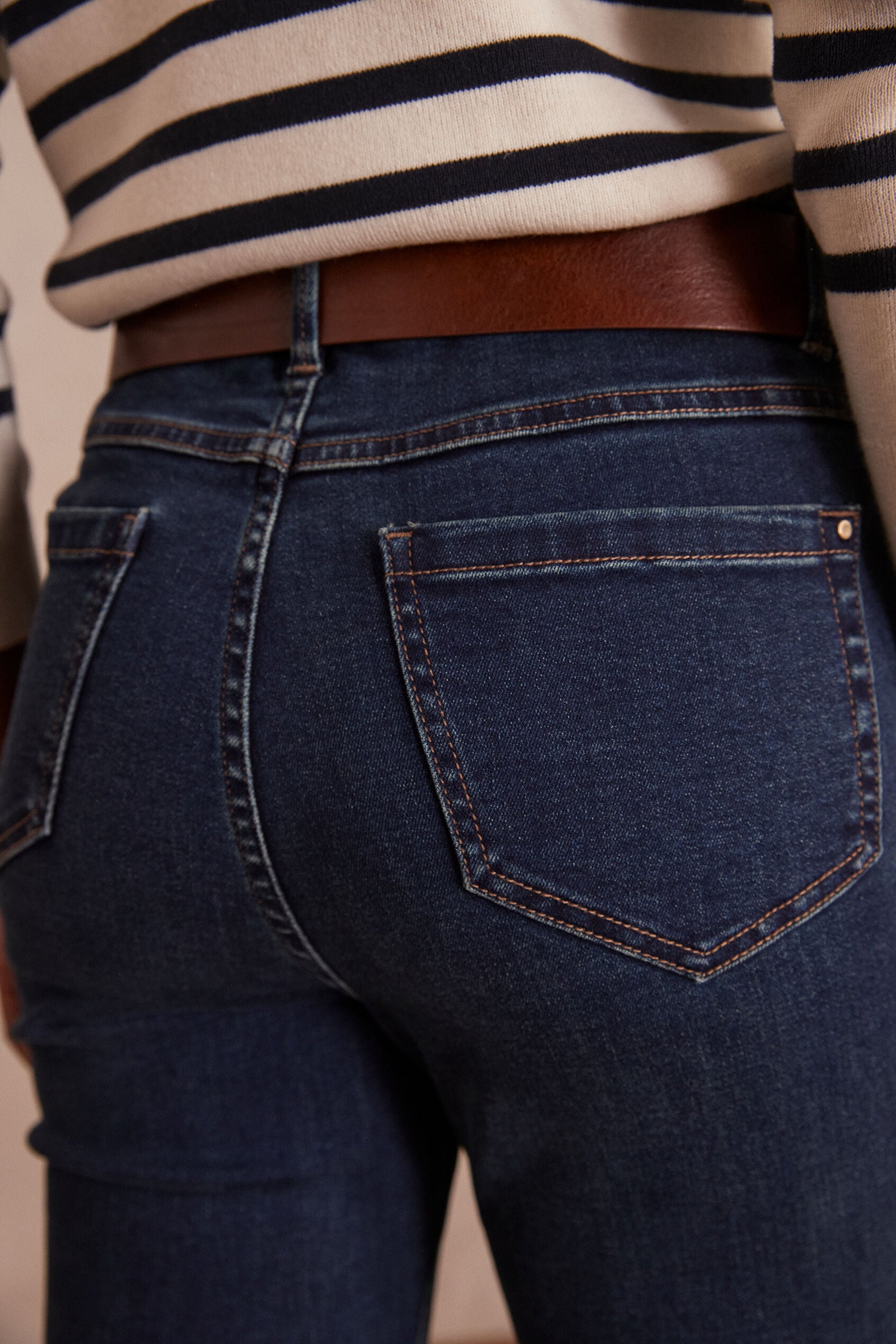 Suzy Slim Trousers - Dark Indigo