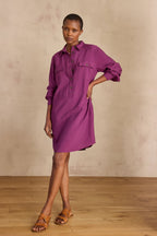Marline Fluid Dress - Deep Fuchsia