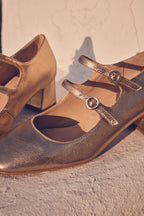Rafael Mary Jane Sandals - Gold