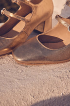 Rafael Mary Jane Sandals - Gold