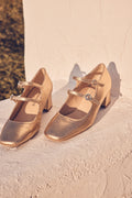 Rafael Mary Jane Sandals - Gold