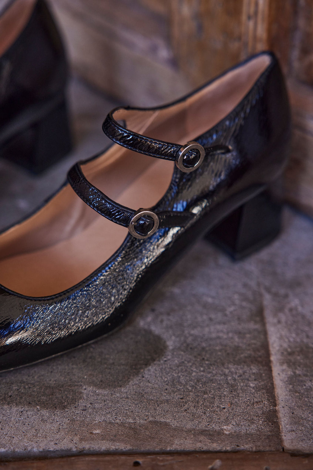 Rafael Mary Jane Sandals - Black