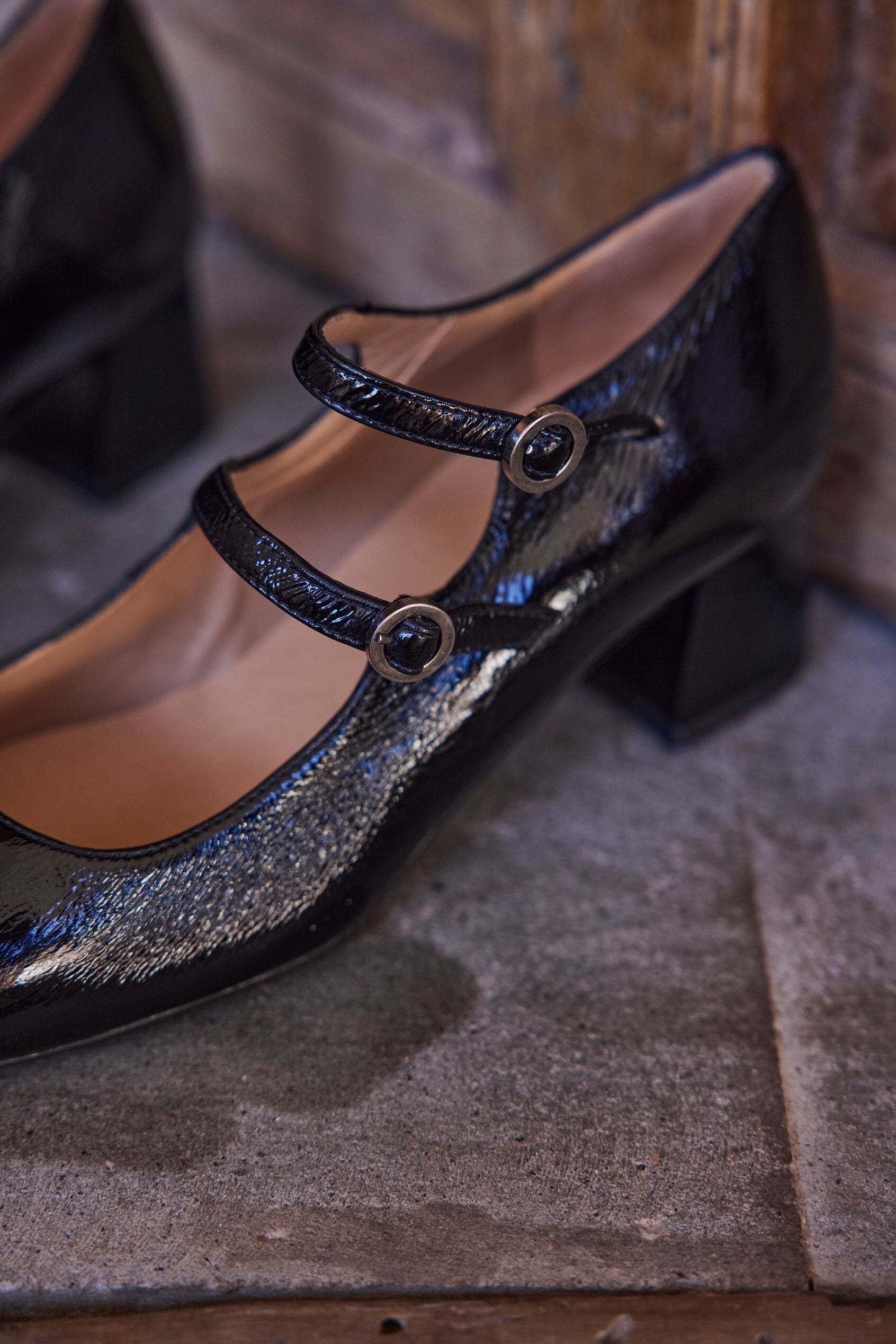 Rafael Mary Jane Sandals - Black