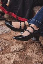 Rafael Mary Jane Sandals - Black
