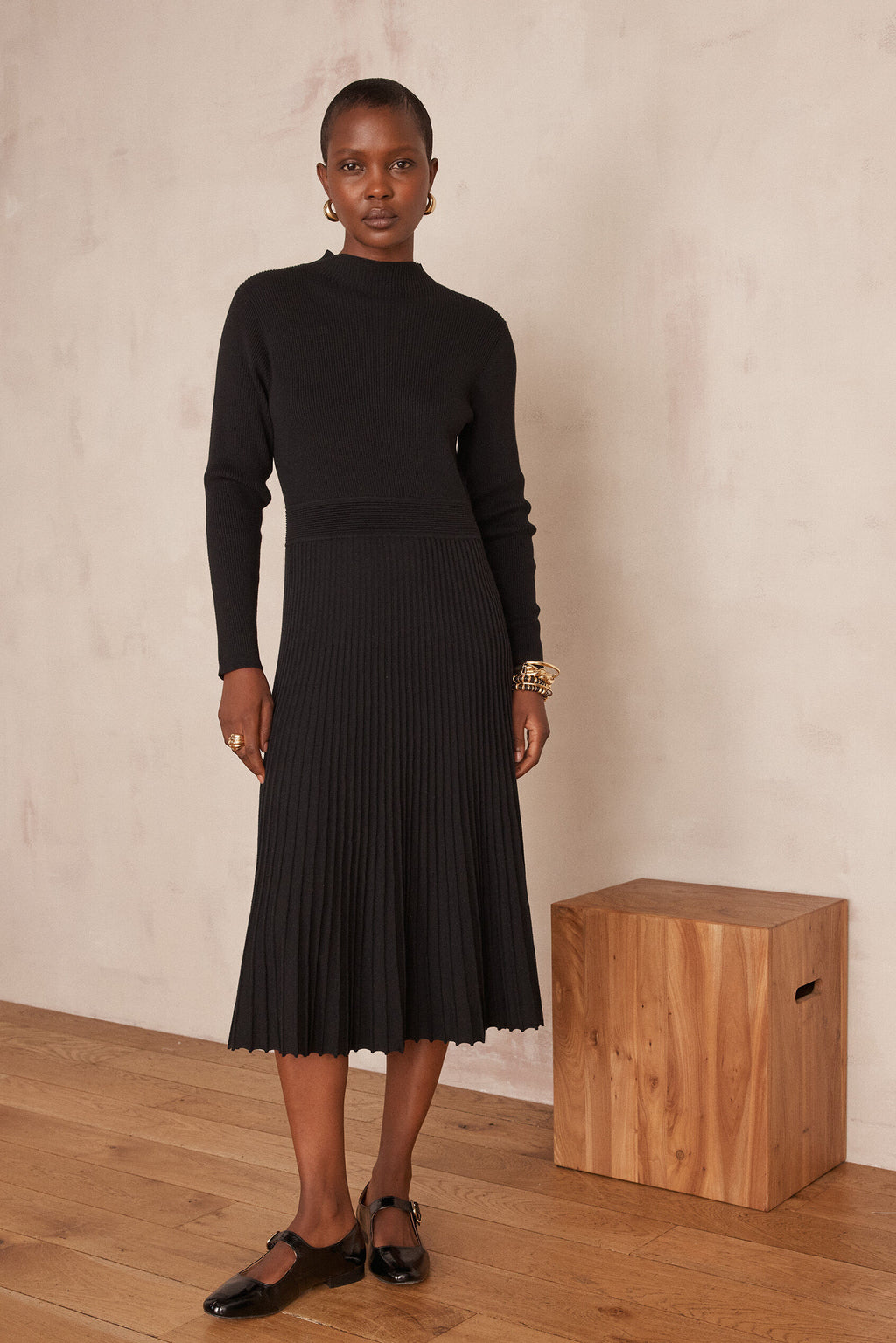 Martika Knit Dress - Black