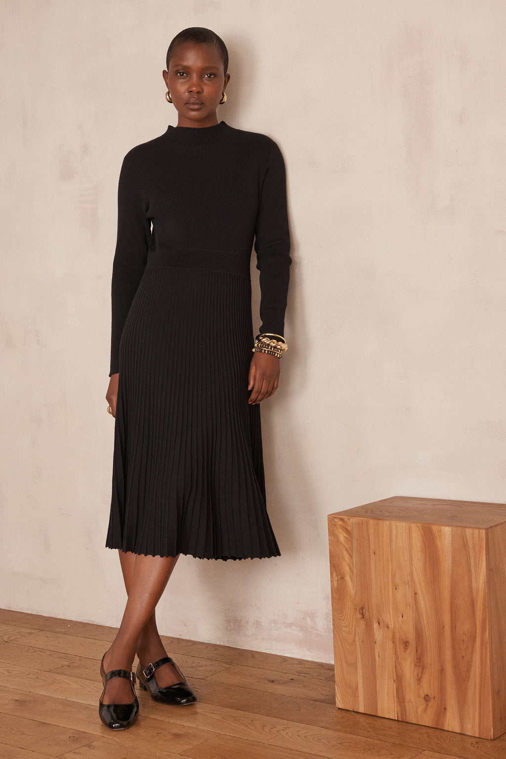 Martika Knit Dress - Black