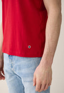 T-Shirt Homme Rouge À Manches Courtes En Coton - Formidable Rouge