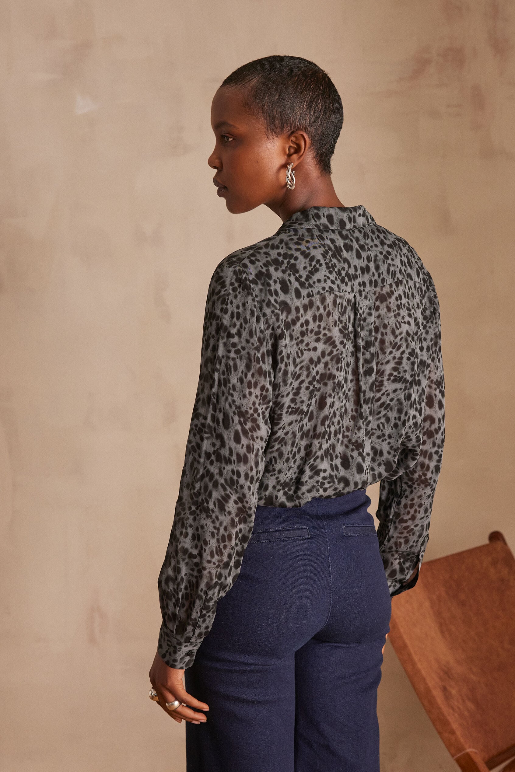 Carla Medium China Animal Print Blouse