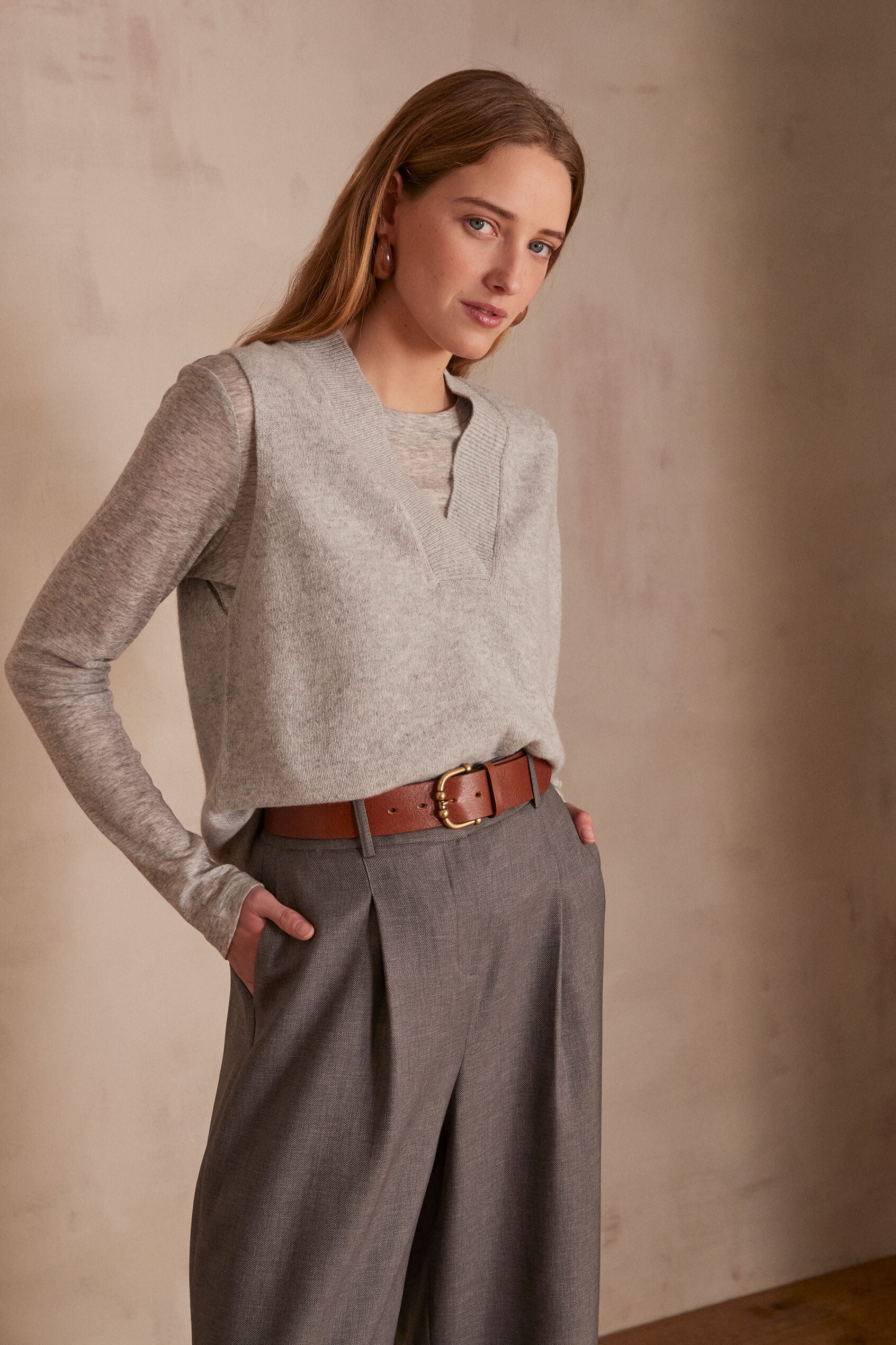 Aristide Jumper - Light Grey Marl