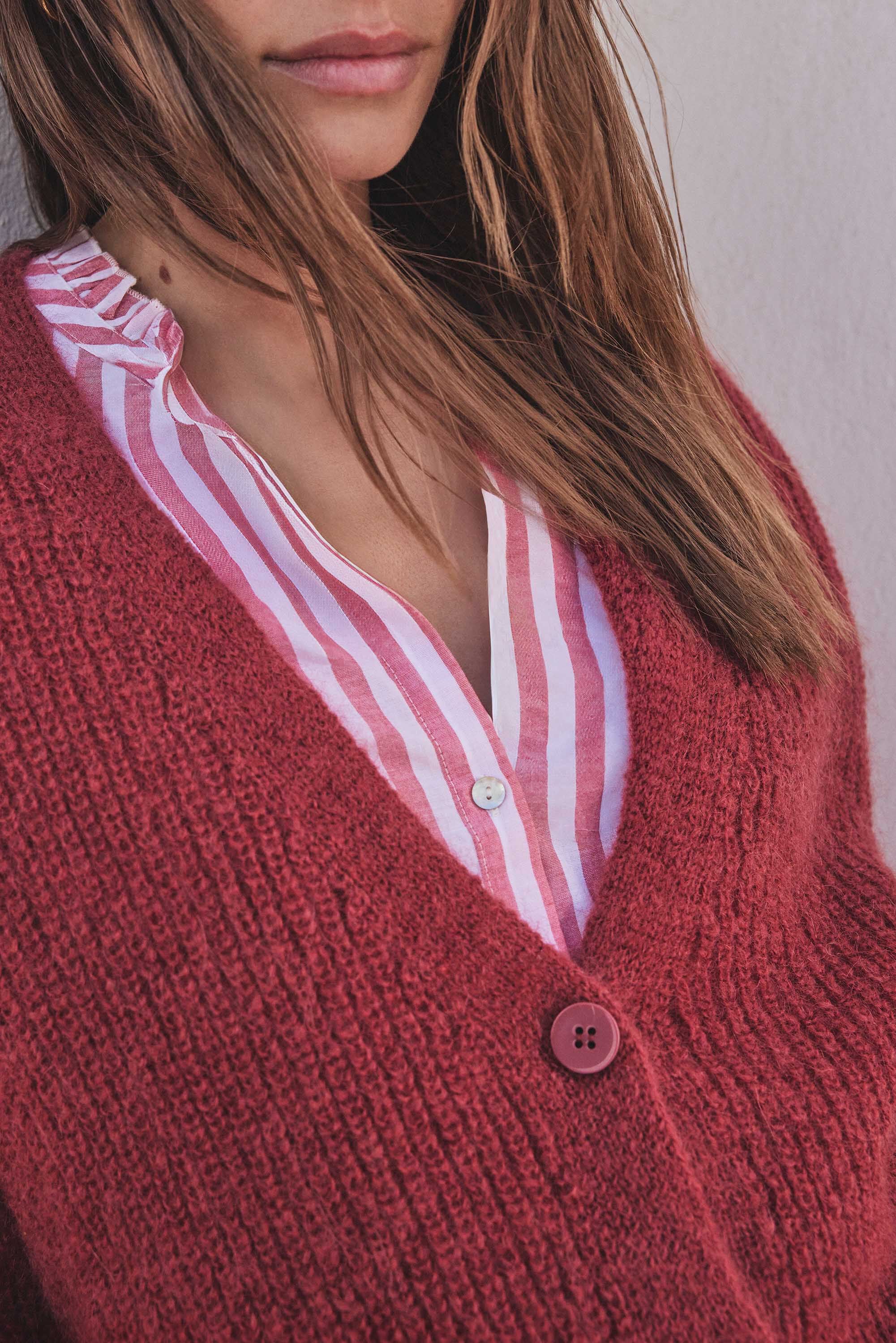 Chelton Cardigan - Rust
