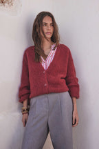 Chelton Cardigan - Rust