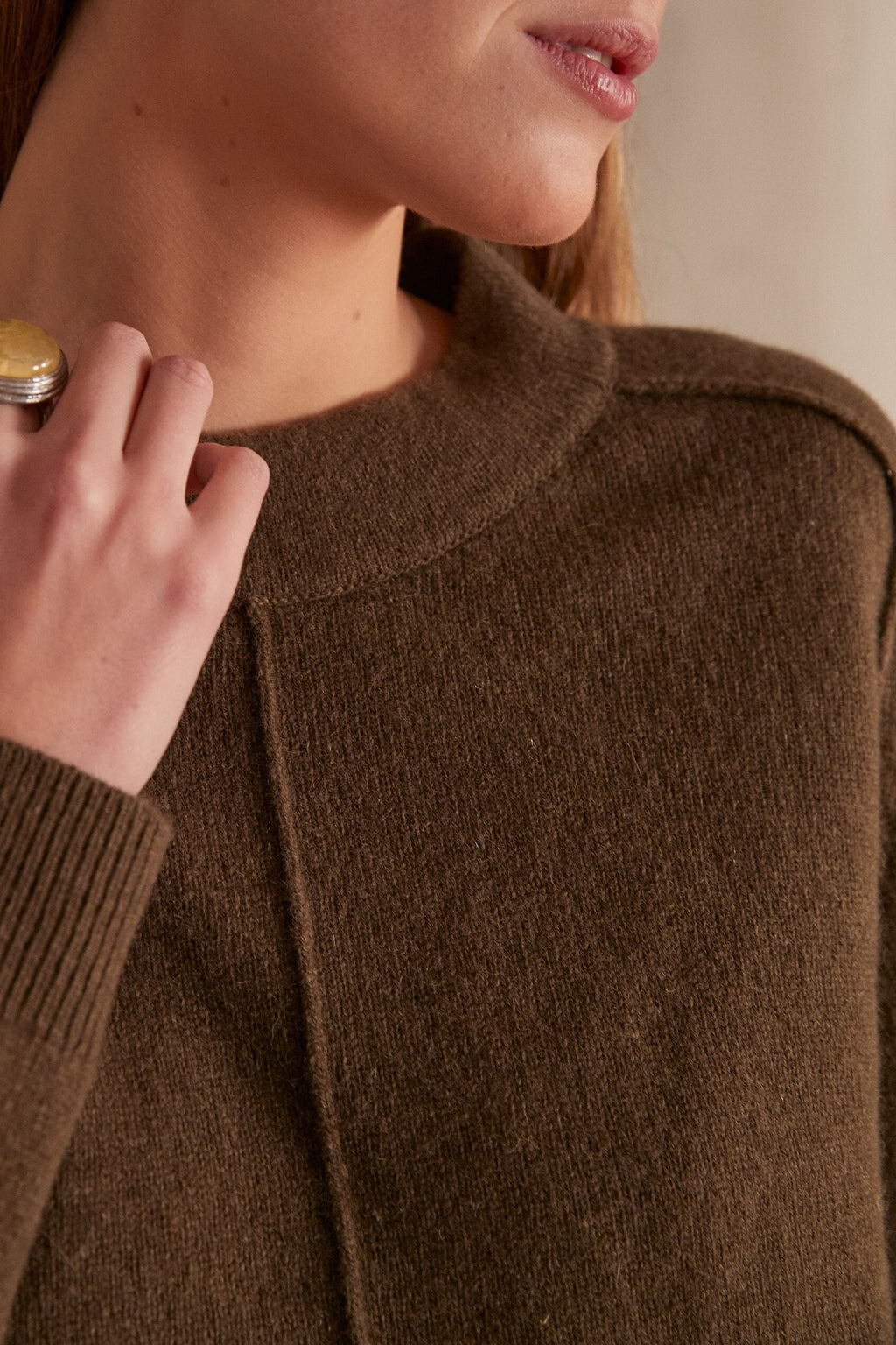 Clinton Plain Jumper - Khaki