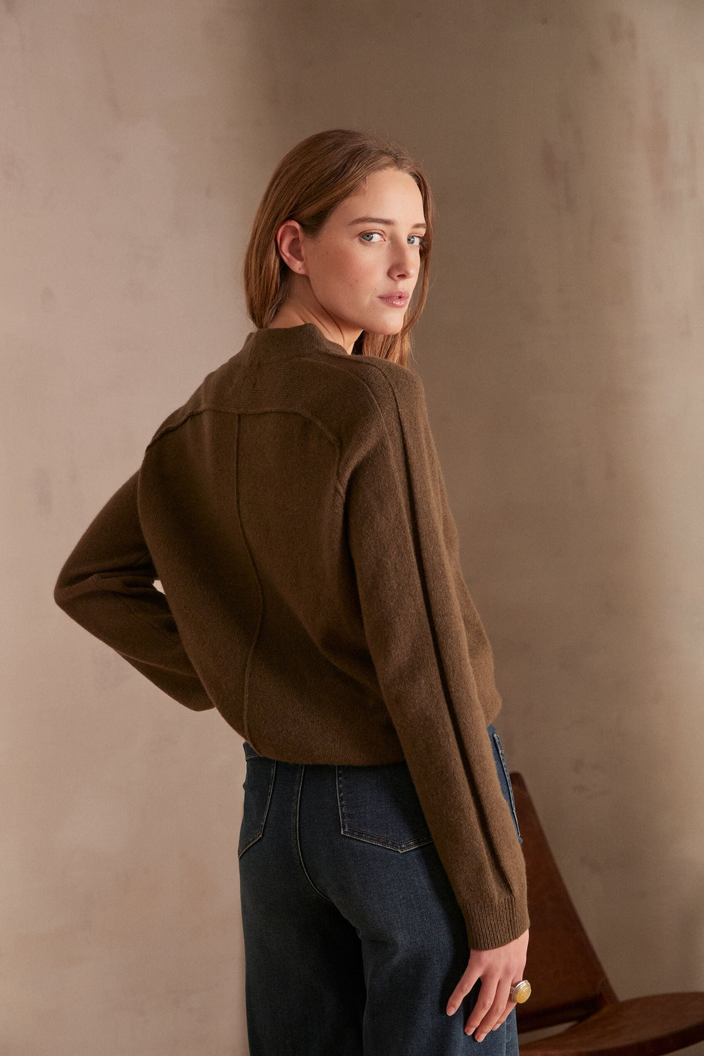 Clinton Plain Jumper - Khaki