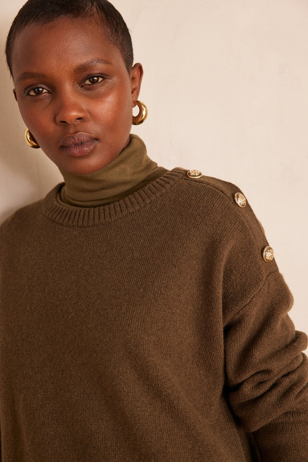 Lina Knit Dress - Khaki