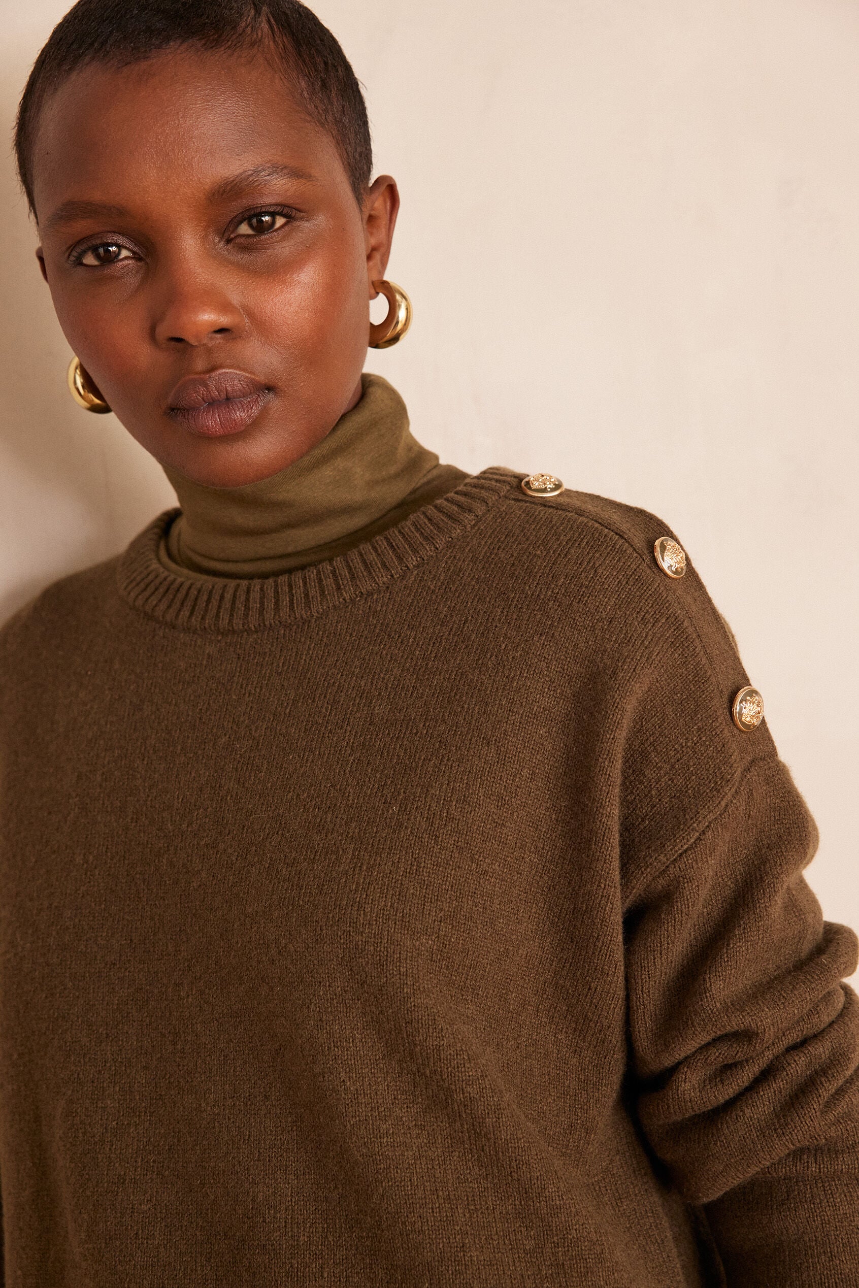 Lina Knit Dress - Khaki