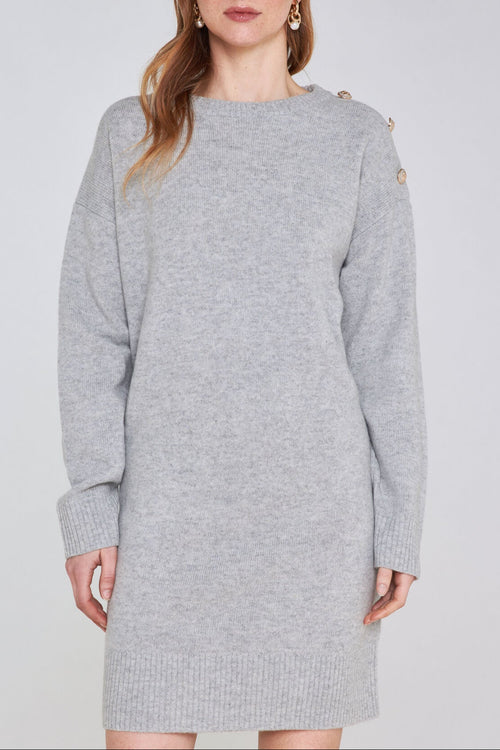 Lina Knitted Dress - Light China