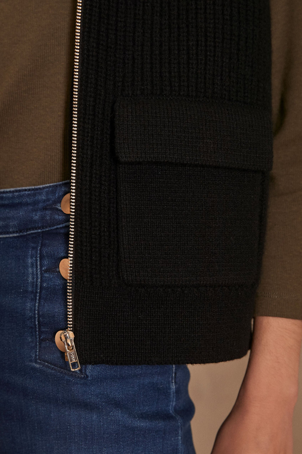 Simon Waistcoat/Cardigan - Black