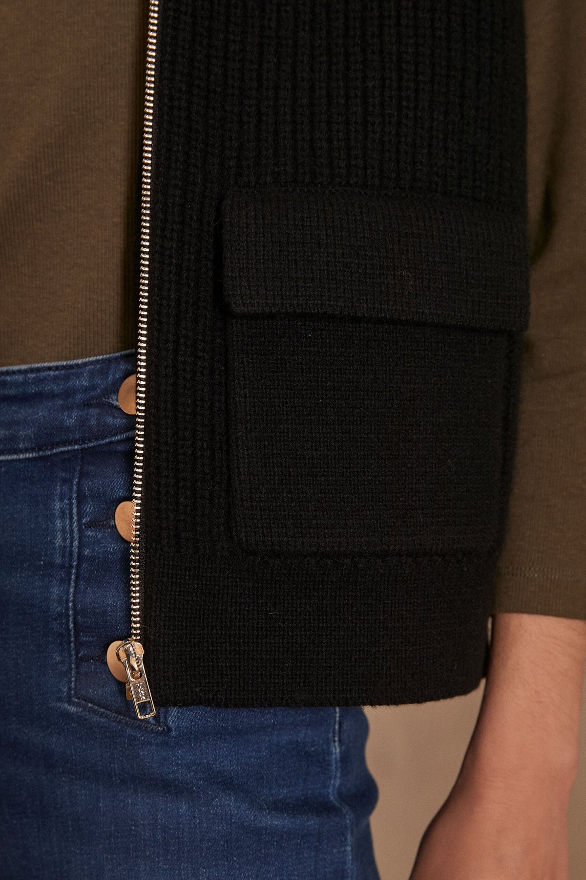 Simon Waistcoat/Cardigan - Black