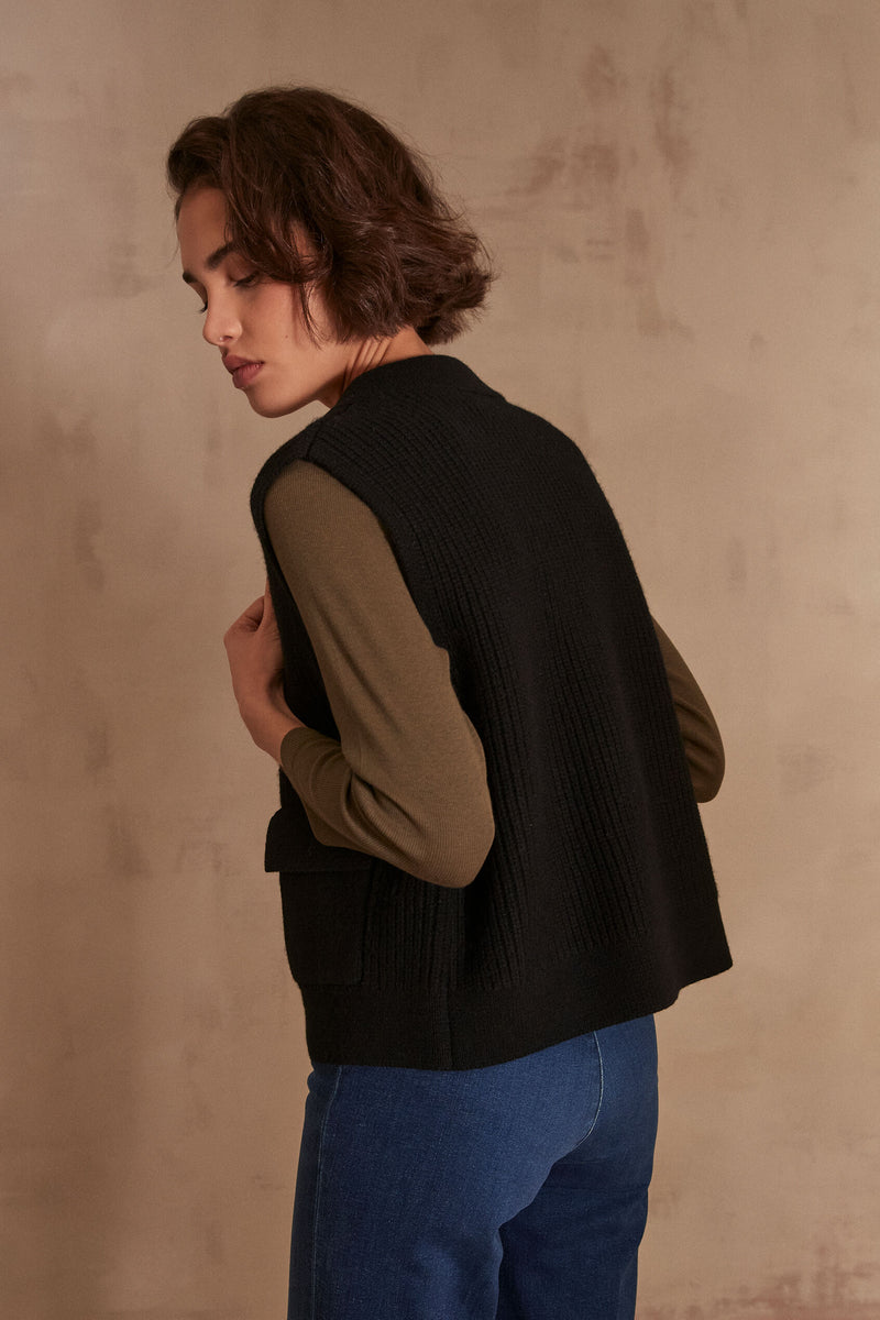 Gilet Simon - Noir