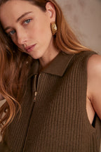 Gilet/Cardigan Simon - Kaki