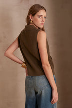 Gilet/Cardigan Simon - Kaki