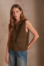 Gilet/Cardigan Simon - Kaki