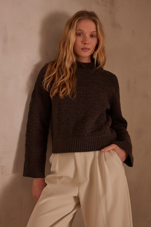 Pull Sylvio - Marron Fonce