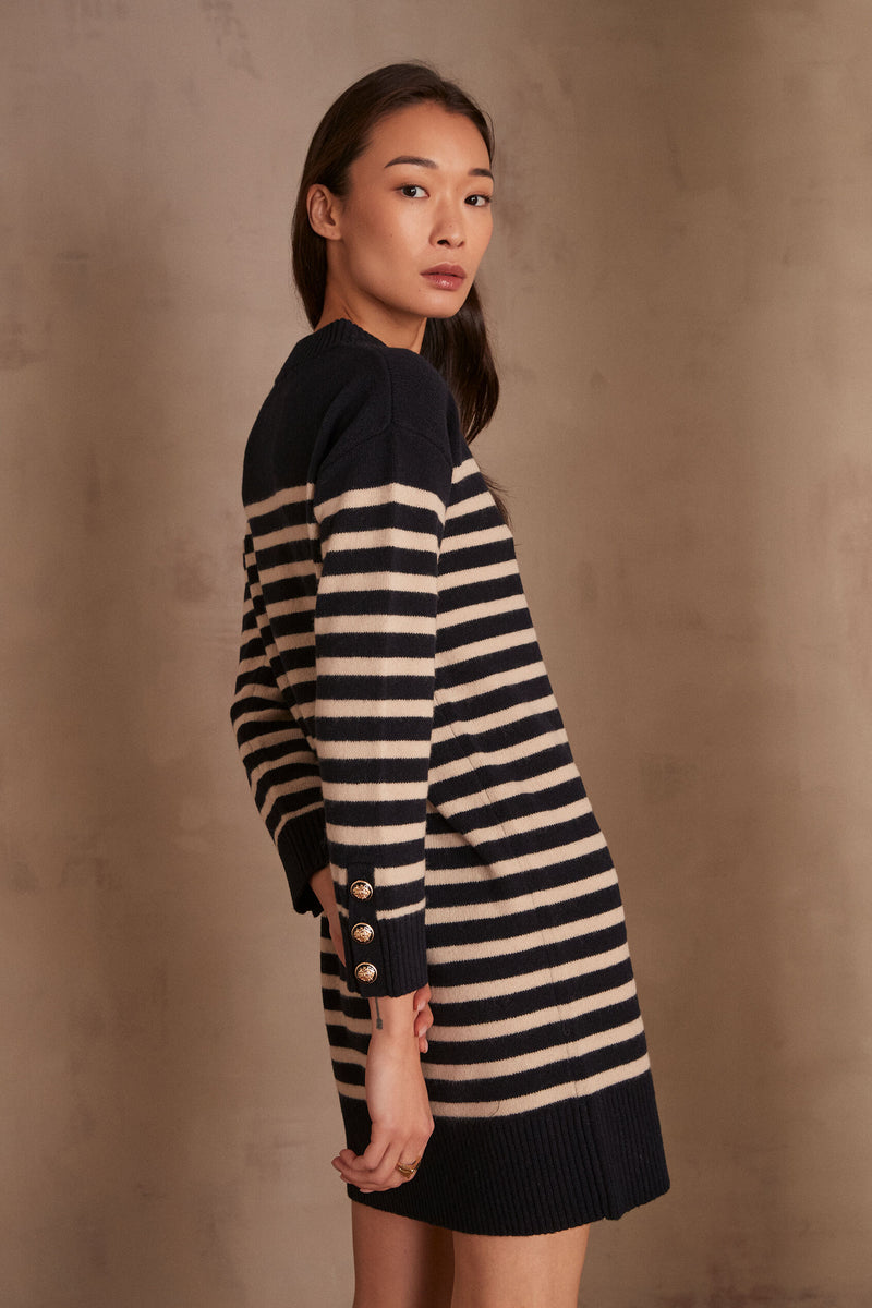 Robe Maille Laetitia - Marine