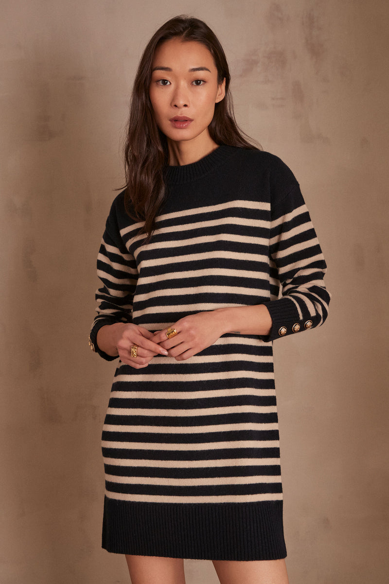 Robe Maille Laetitia - Marine