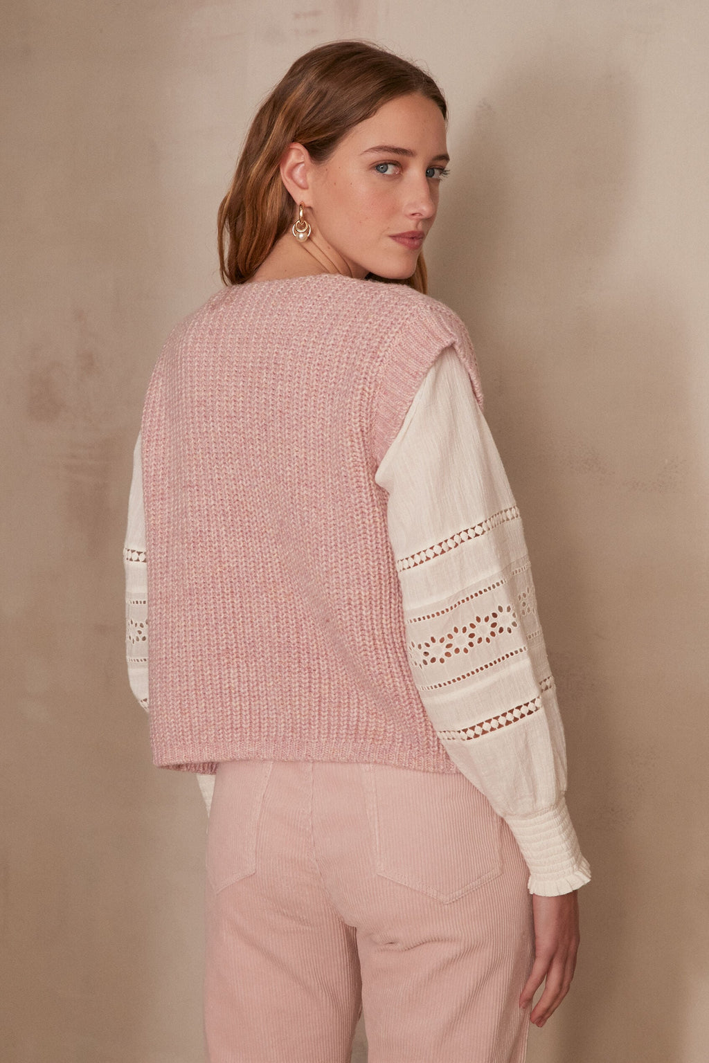 Stefen Cardigan - Pale Mauve
