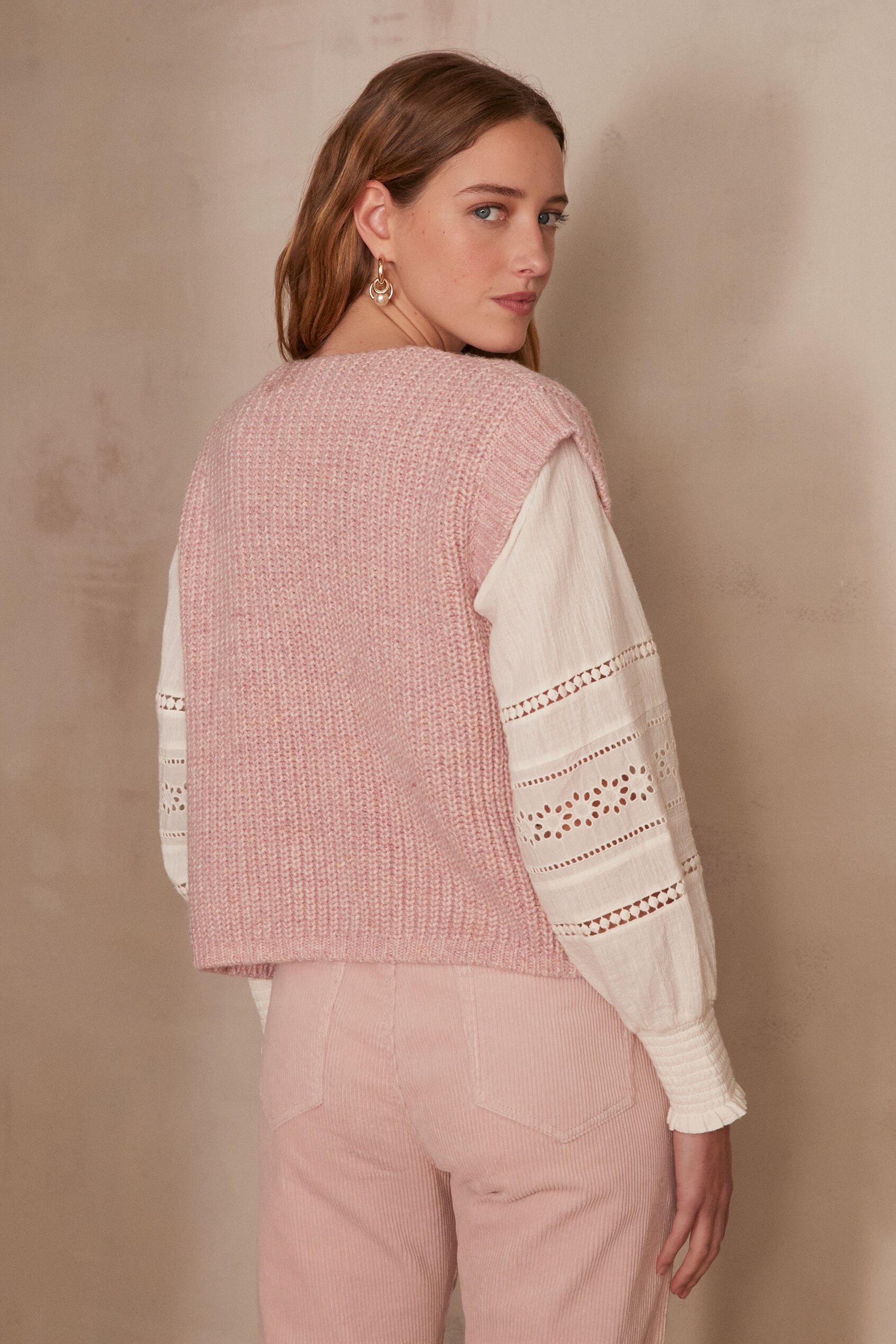 Stefen Cardigan - Pale Mauve