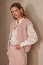 Stefen Cardigan - Pale Mauve