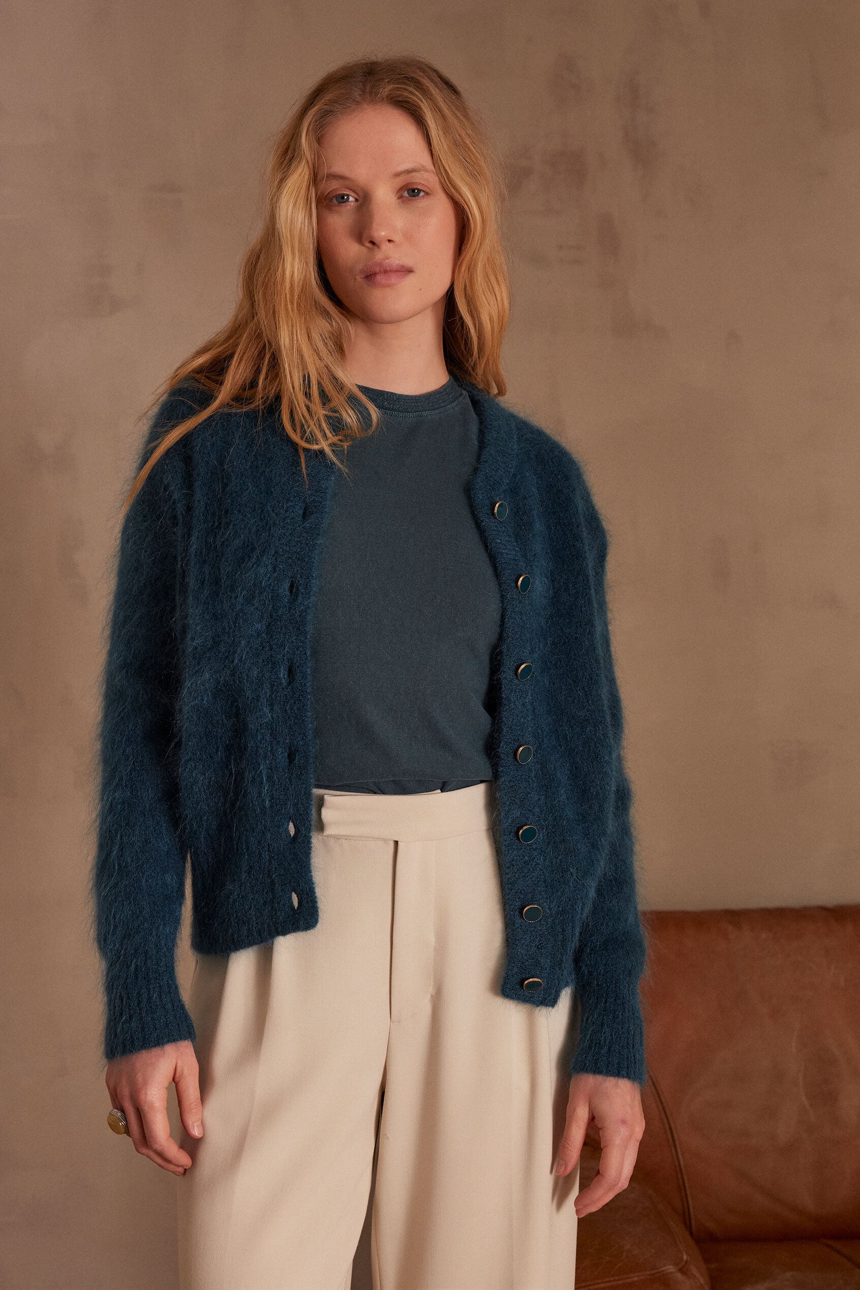 Lou Cardigan - Forest Green