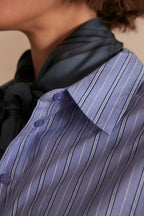 Pétronille Striped Blouse - Sky Blue