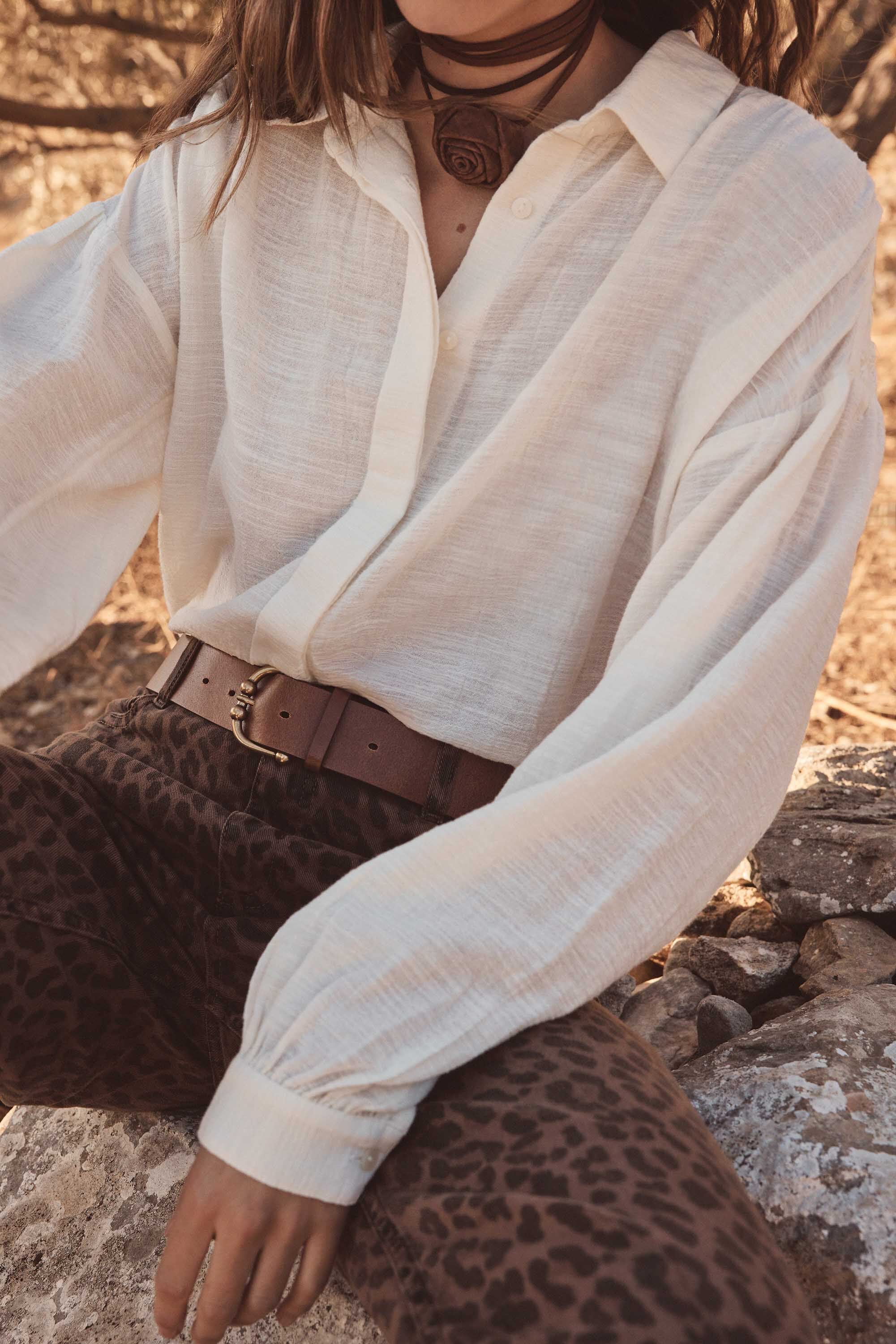 Persée Embroidered Blouse - Cream