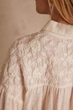 Persée Embroidered Blouse - Cream