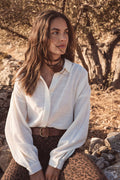 Persée Embroidered Blouse - Cream