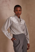 Pure Embroidery Blouse - Light China