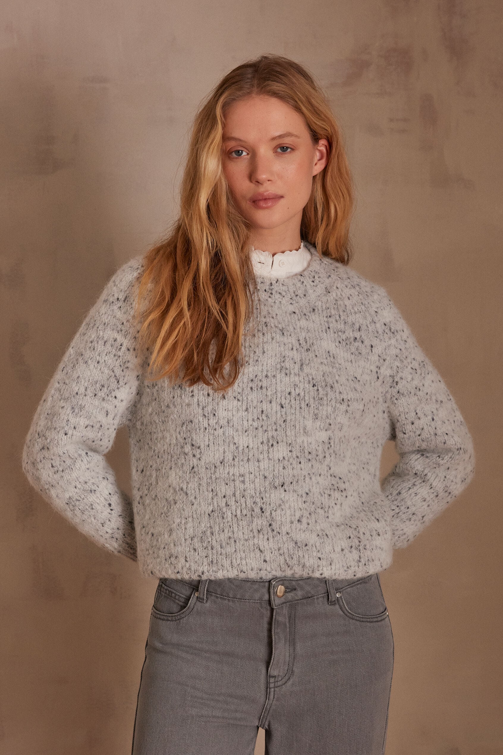 Soazig Jumper - Light Heather
