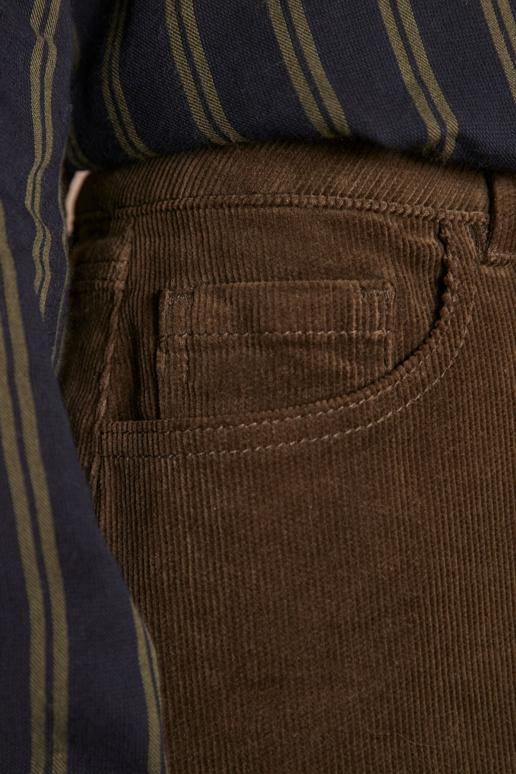 Birdy Velvet Flared Skirt - Khaki