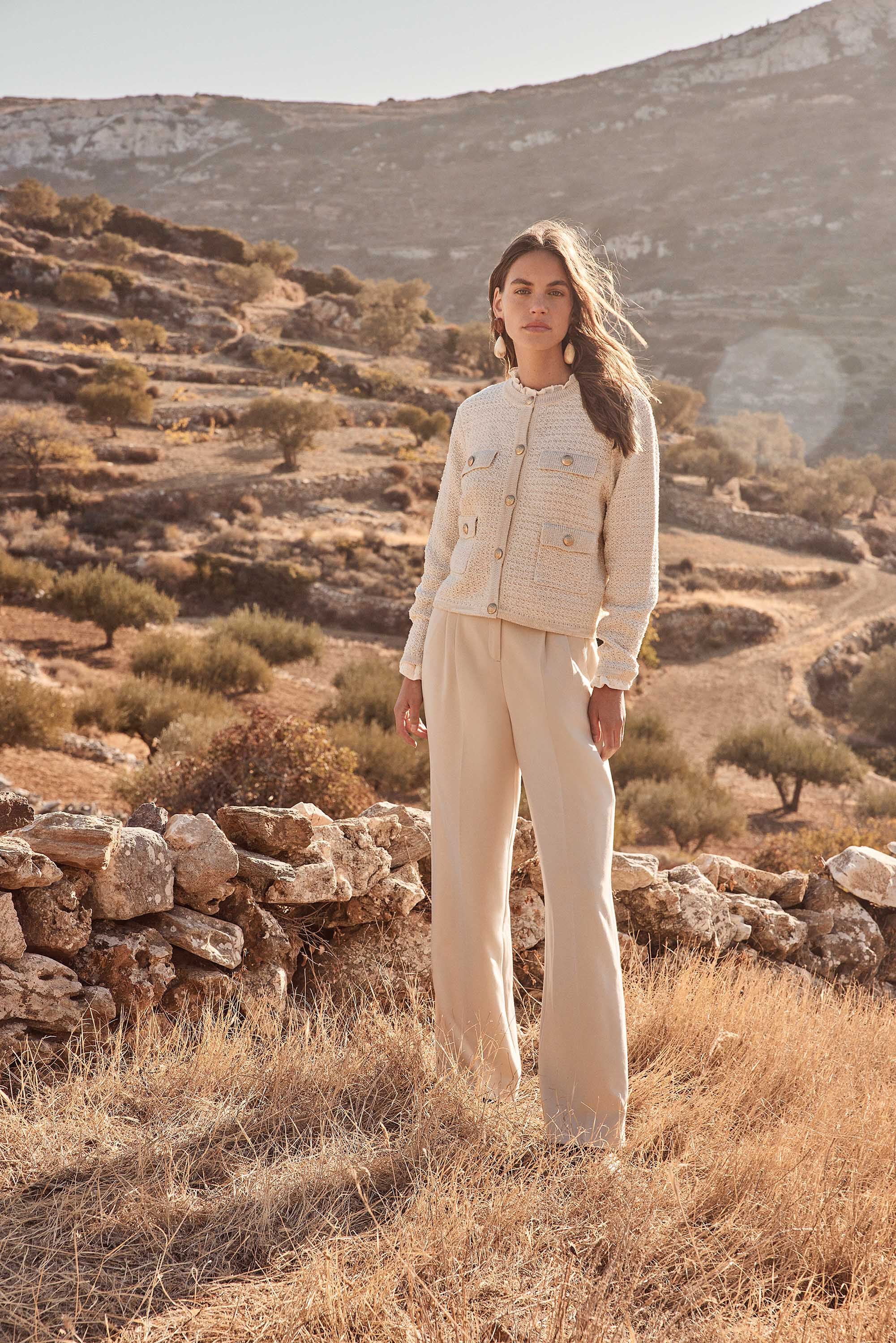 Benji Plain Trousers - Natural